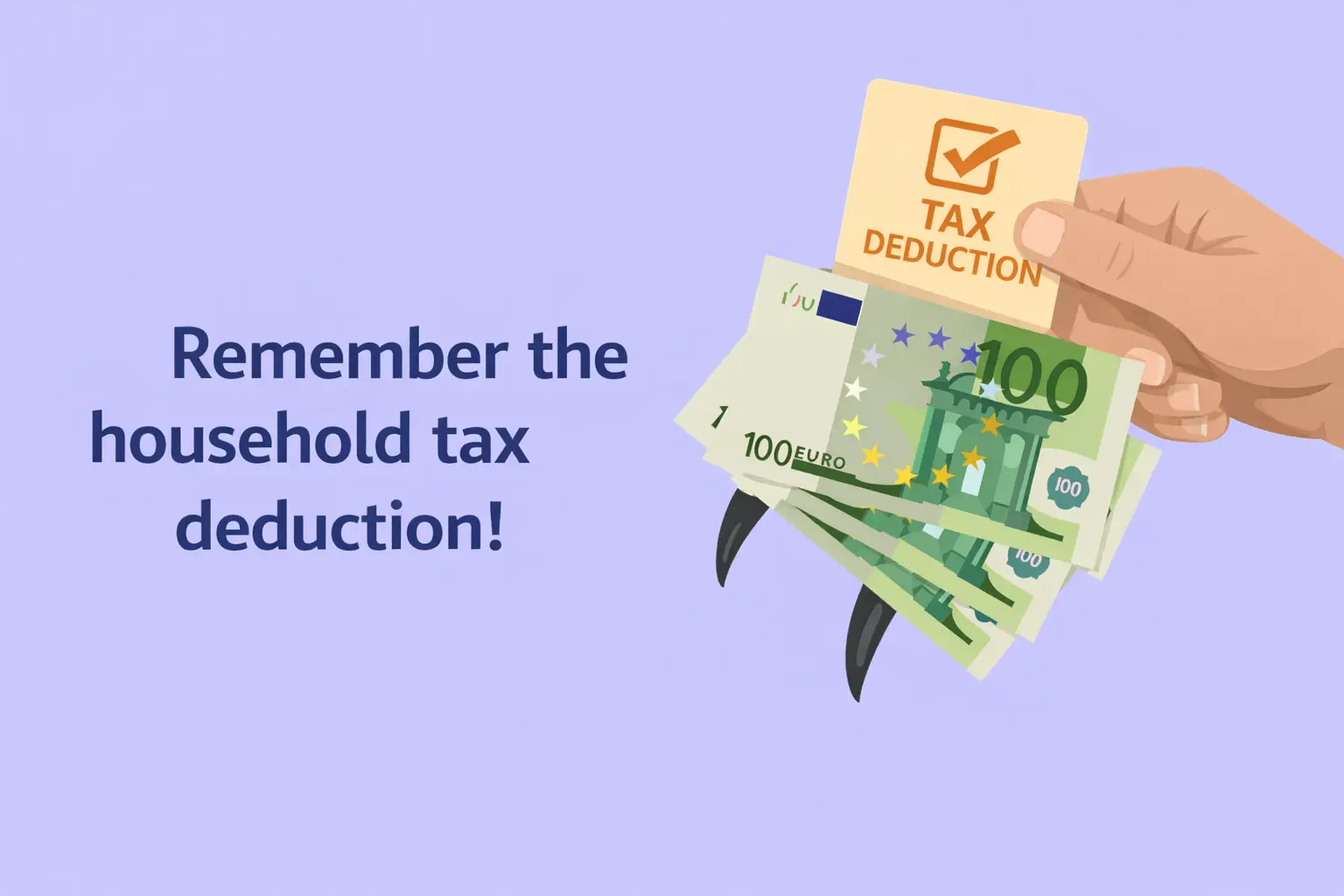 Remember the household tax deduction