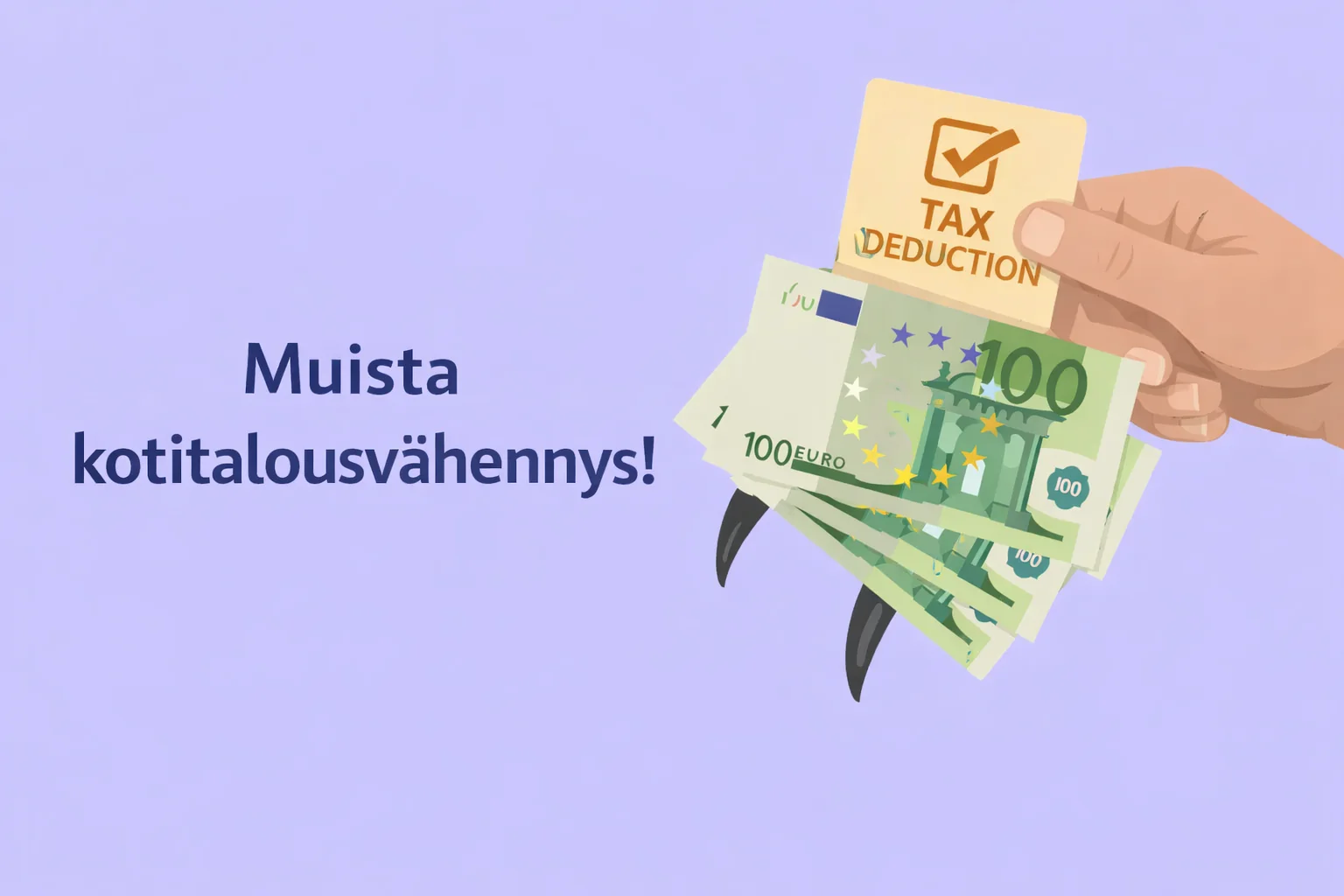 Muista kotitalousvähennys